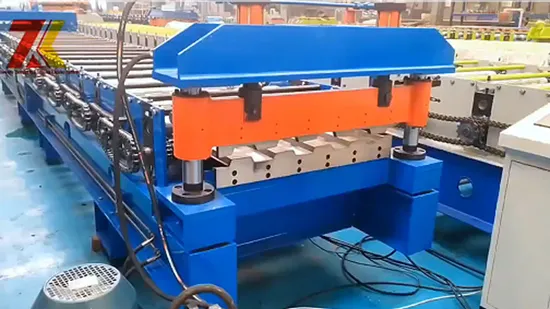 Rollo de la capa doble de la costura permanente de la hoja acanalada de la teja del rollo de acero del color de PPGI que forma la máquina