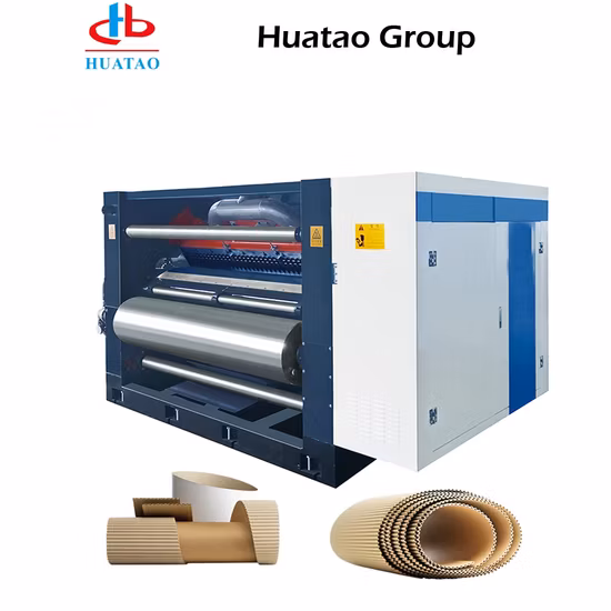 Línea de producción de acero inoxidable Huatao 3/5/7ply Máquina corrugadora de cartón corrugado